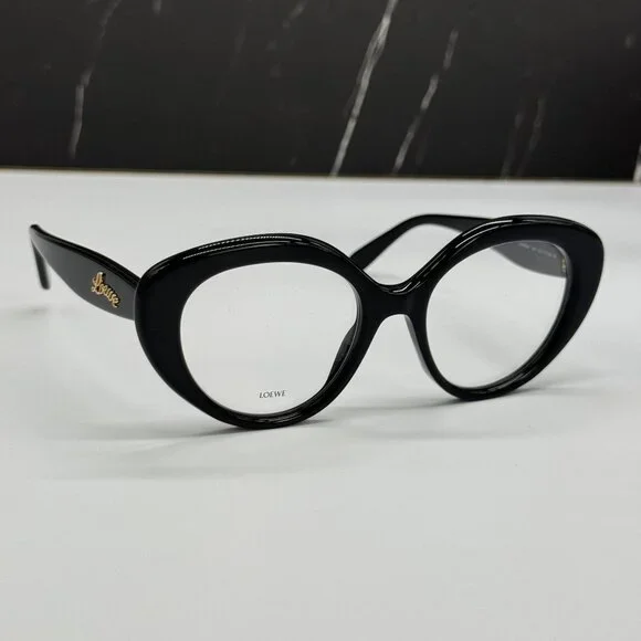 NEW LOEWE LW50088I 001 WOMEN EYEGLASSES BLACK OVAL LOEWE EYEWEAR